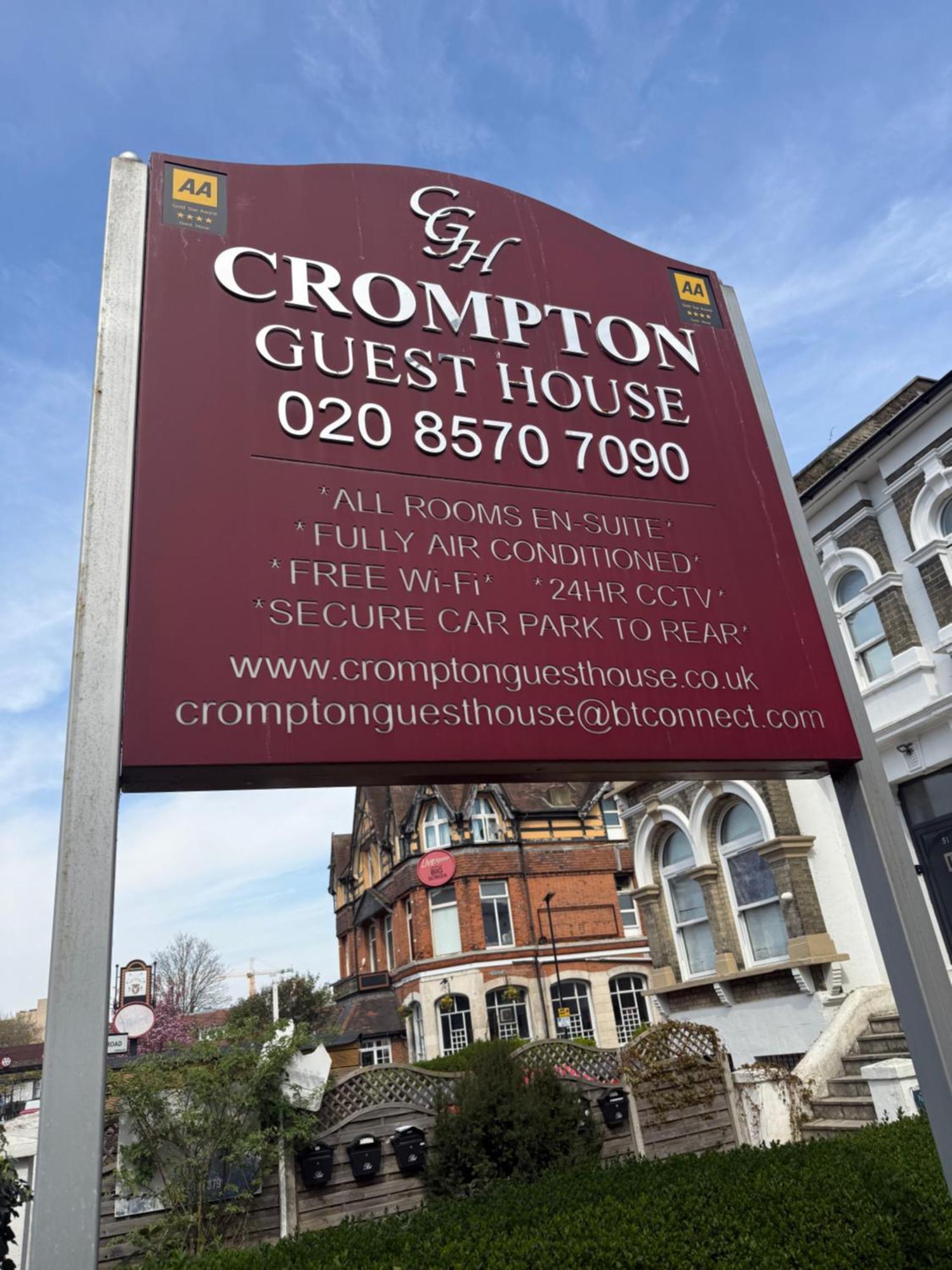 Crompton Guest House Hounslow Zewnętrze zdjęcie